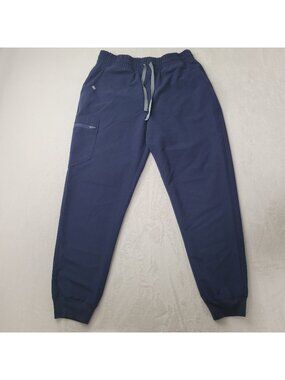 Figs Women's Navy Blue Technical Collection Jogger Scrub Pants Size L